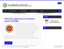 Tablet Screenshot of maltafootball.com